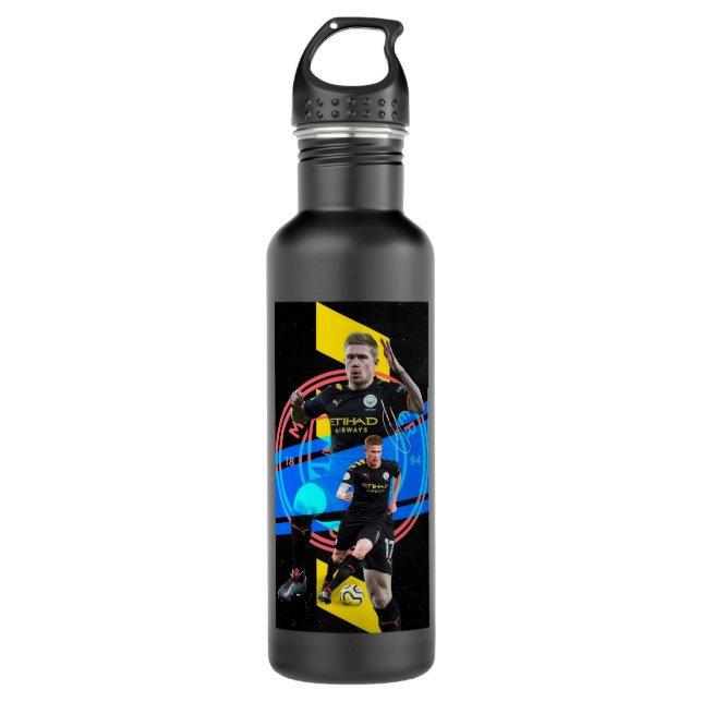 Kevin De Bruyne Conception Poster 710 Ml Water Bottle (Front)