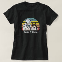 Kevin & Linda puppy dog Retro Sun T-Shirt