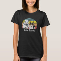 Kevin & Linda puppy dog Retro Sun T-Shirt
