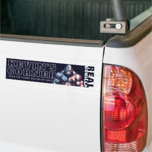 Kevin's Corner REAL GORILLA i Rock the Planet Bumper Sticker
