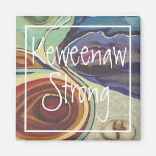Keweenaw strong agate magnet
