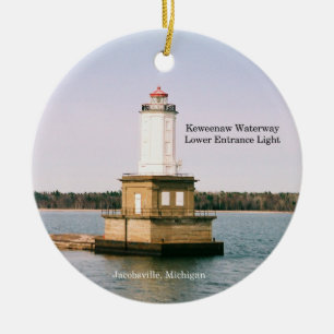 Keweenaw Waterway Entrance Lights ornament