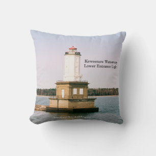 Keweenaw Waterway Lower Entrance Light pillow