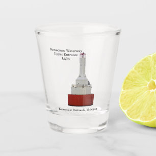 Keweenaw Waterway Upper Entrance Light shot glass