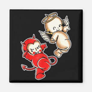Kewpie baby devil angel cherubs magnet