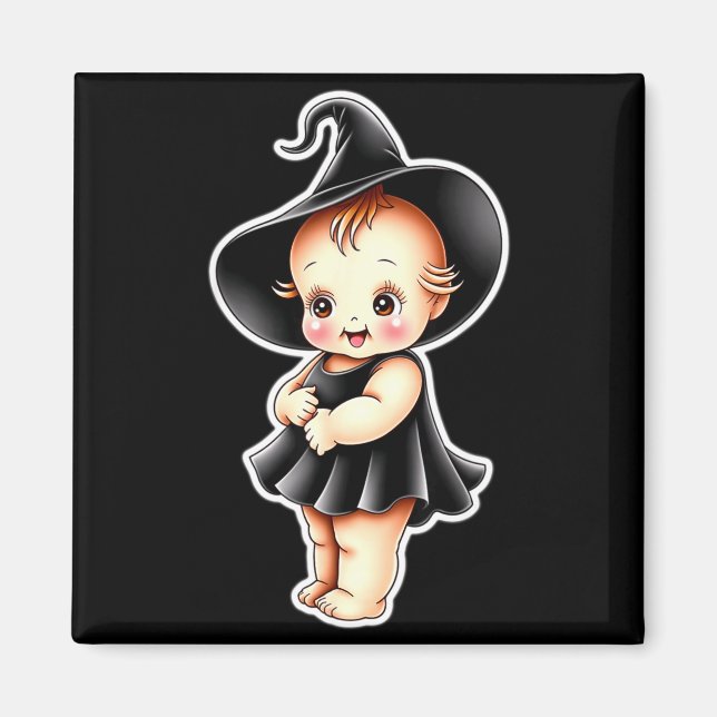 Kewpie baby witch cute  magnet (Front)