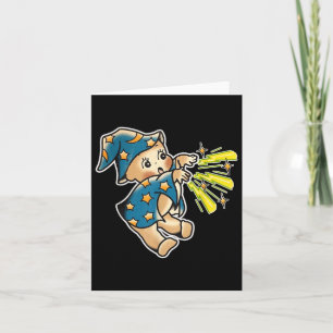 Kewpie Baby Wizard Traditional Tattoo Flash  Card
