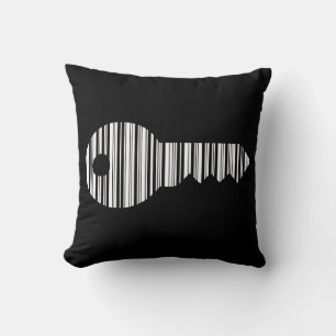 KEY BAR CODE Keys Barcode Pattern Design Cushion