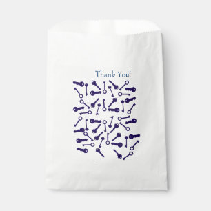 Key Blue Pattern Product Favour Bags