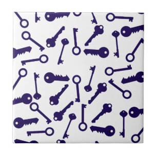 Key Blue Pattern Product Tile