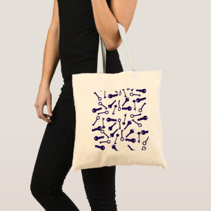 Key Blue Pattern Product Tote Bag