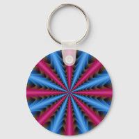 Key Chain 16 Segments in Pink and Blue