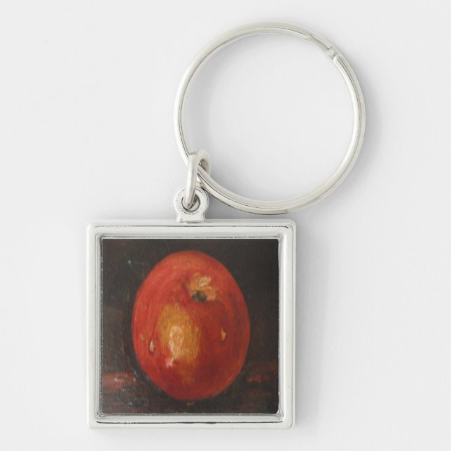 Key Chain Ann Hayes Painting Apple (Front)