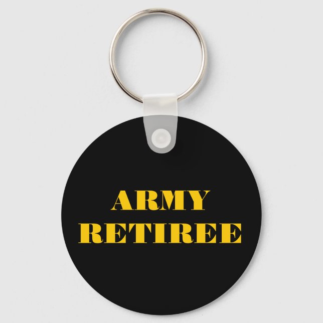 Key Chain Army Retiree (Front)