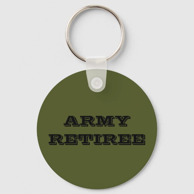 Key Chain Army Retiree (Front)