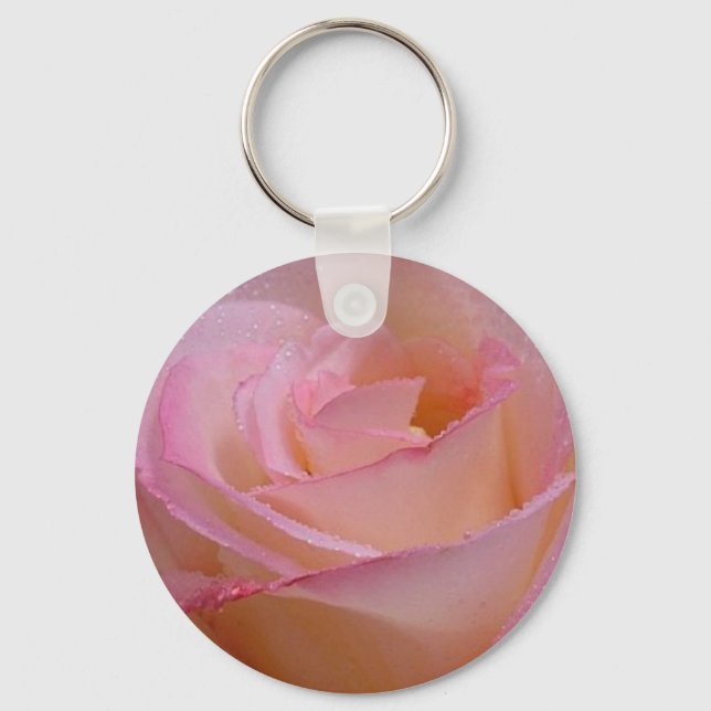 Key Chain Beautiful Pink Rose (Front)