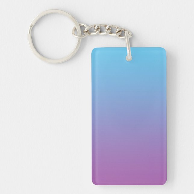 Key Chain: BLUE & PURPLE OMBRE Ring (Front)
