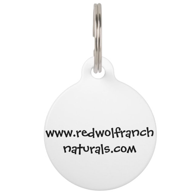 Key Chain; Dog Tag with editable back (Back)