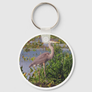 KEY CHAIN-Great Blue Heron Key Ring