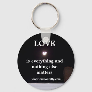 key chain heart shaped moon