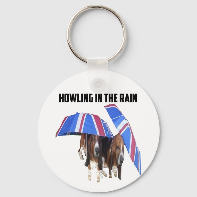 Key Chain Howling In The Rain (Front)