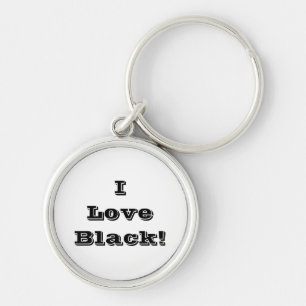 Key Chain I Love Black