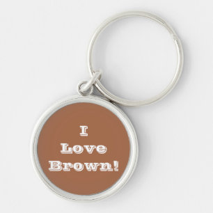 Key Chain I Love Brown