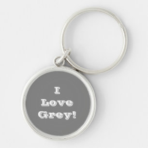 Key Chain I Love Grey