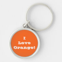 Key Chain I Love Orange