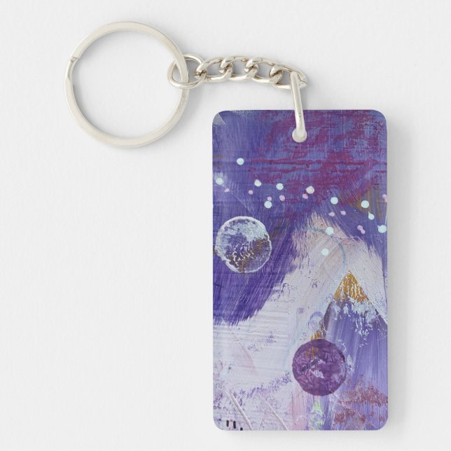 Key Chain in Moon Mountain Design (Front)