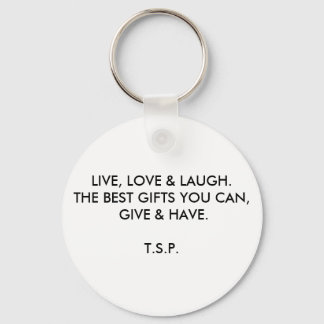 {KEY CHAIN} LIVE, LOVE & LAUGH KEY RING
