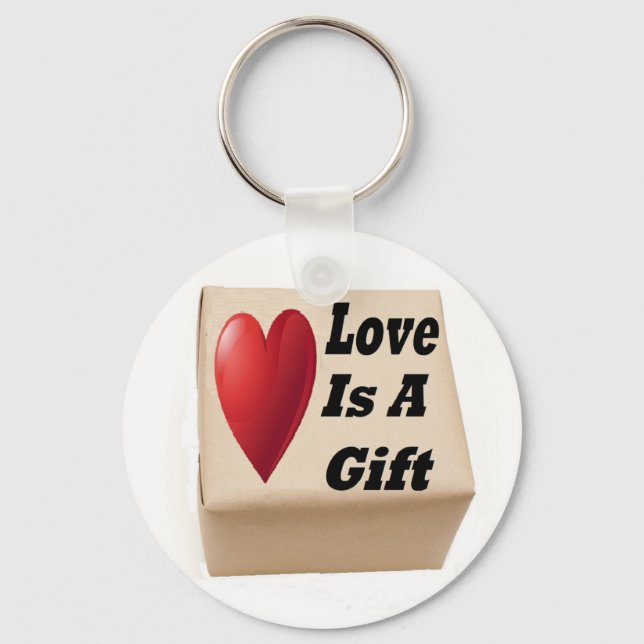Key Chain Love Is A Gift (Front)