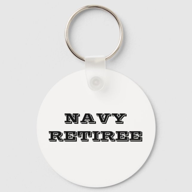 Key Chain Navy Retiree (Front)