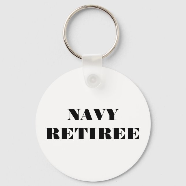 Key Chain Navy Retiree (Front)