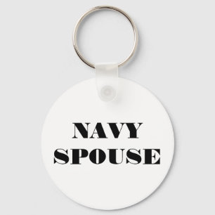 Key Chain Navy Spouse