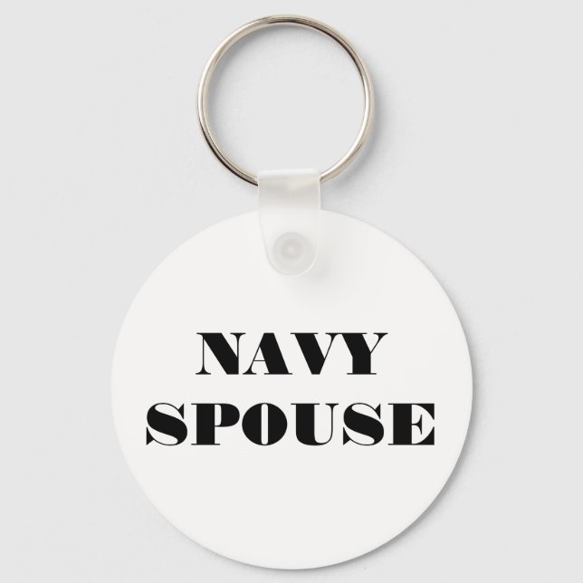 Key Chain Navy Spouse (Front)