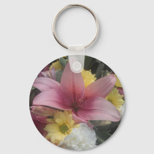 Key Chain Pink Lily Beauty