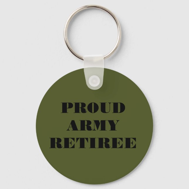 Key Chain Proud Army Retiree (Front)