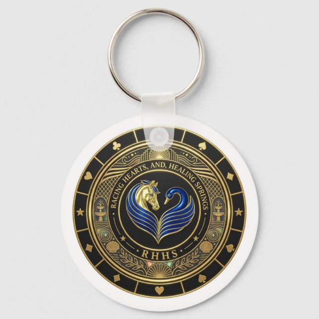 Key Chain - Racing Hearts and Healing Springs (Front)
