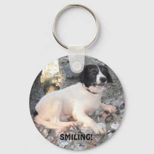 Key Chain Sprollie Visiting Castle Smiling