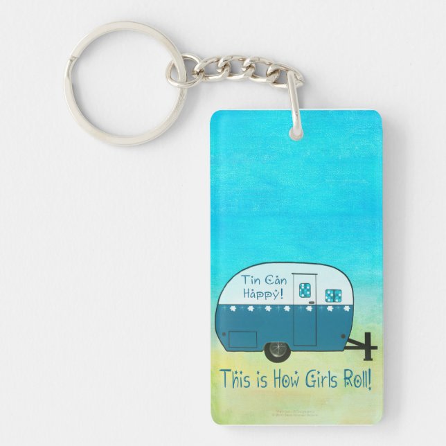 KEY CHAIN | Vintage Camper | Personalise It! (Front)