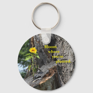 key chain with bloom where you're planted