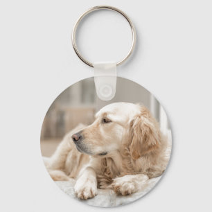 Key Chain with image of Golden Retriever