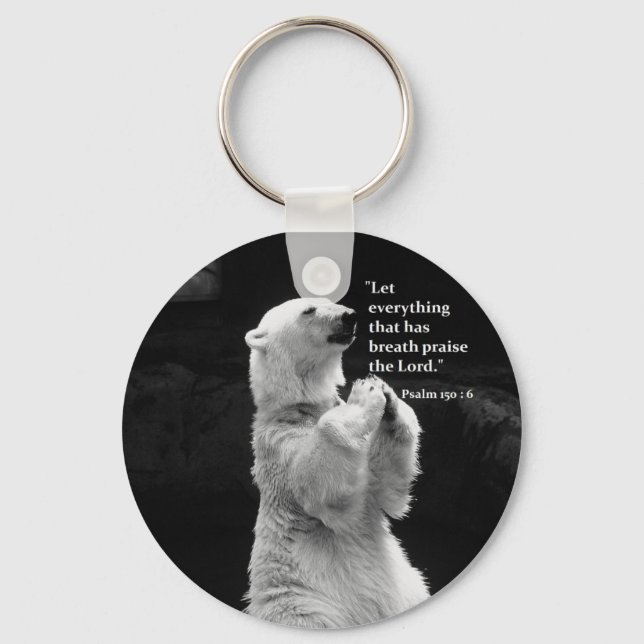 key chain with let everything that has breath (Front)