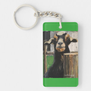 Key chain with racing goat customised