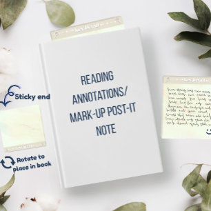 Key Detail Acrylic Reading Annotation Post-it Notes