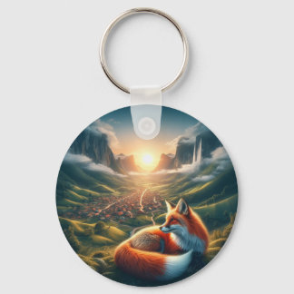 Key holders, red fox by day and night ring