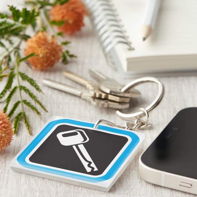 Key Icon Security Keychain (Front Right)