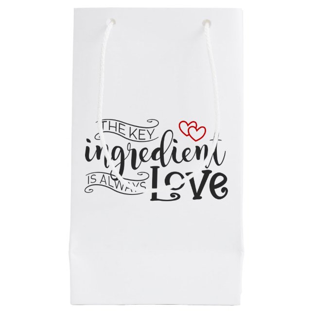 Key Ingredient is Love Valentine | Gift Bag (Front)