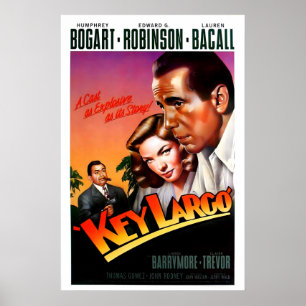 Key Largo 1948 Movie POSTER PRINT A5-A1 40s